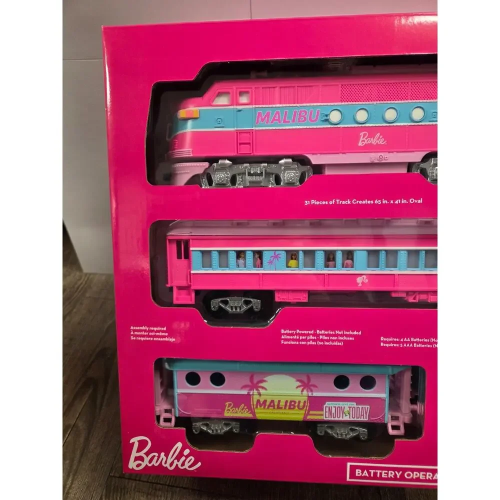 Lionel Mattel Barbie Battery Pink Toy Train Set Remote Controlled NEW IN BOX
